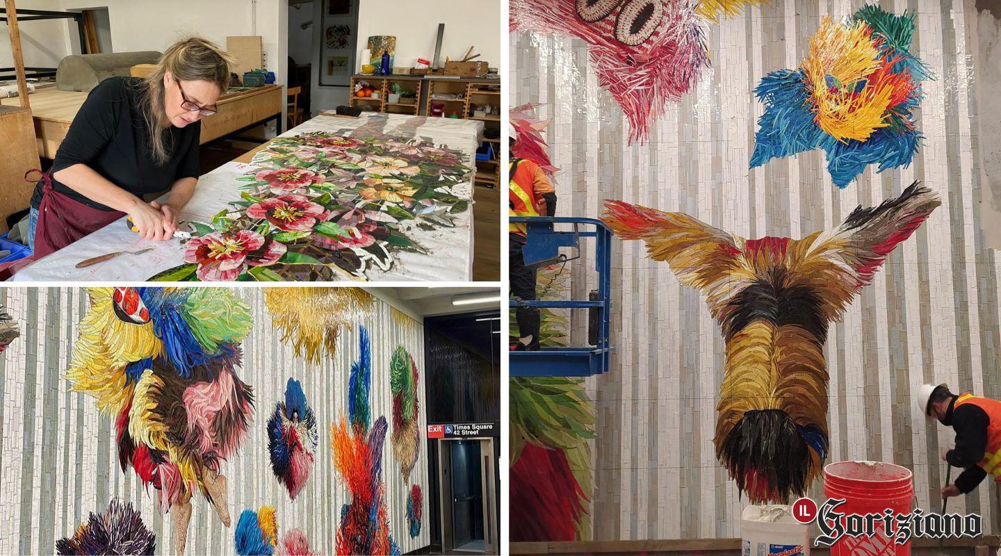 Immagine per Mosaico nel cuore della metro di New York, artista di Capriva nel team